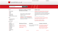 Desktop Screenshot of lexisweb.co.uk