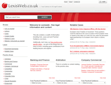 Tablet Screenshot of lexisweb.co.uk